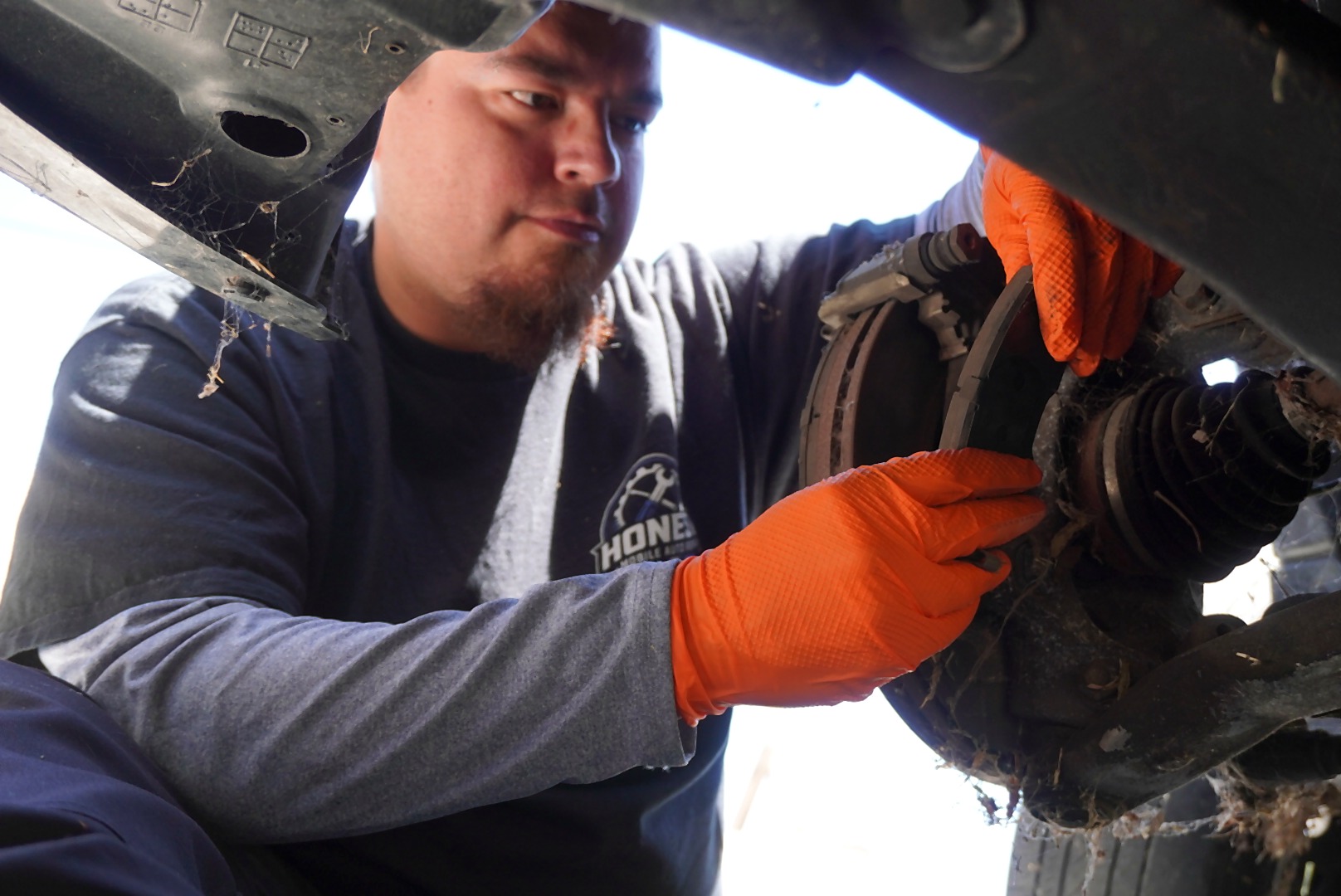 Brake repair performed by Honest Mobile Auto Repair