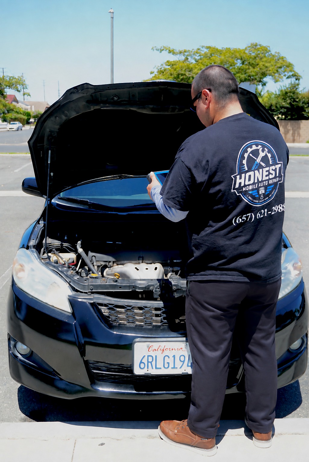 Automotive diagnostic work by Honest Mobile Auto Repair